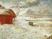 Anna Ancher snelandskab oil